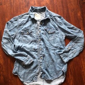 Denim Abercrombie shirt Youth Large